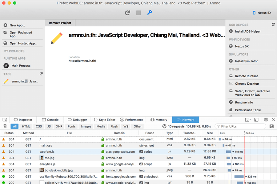 Debug Firefox บน Android ผ่าน Wi-Fi