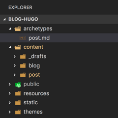 Hugo: สร้าง template ของ front matter ด้วย Archetypes