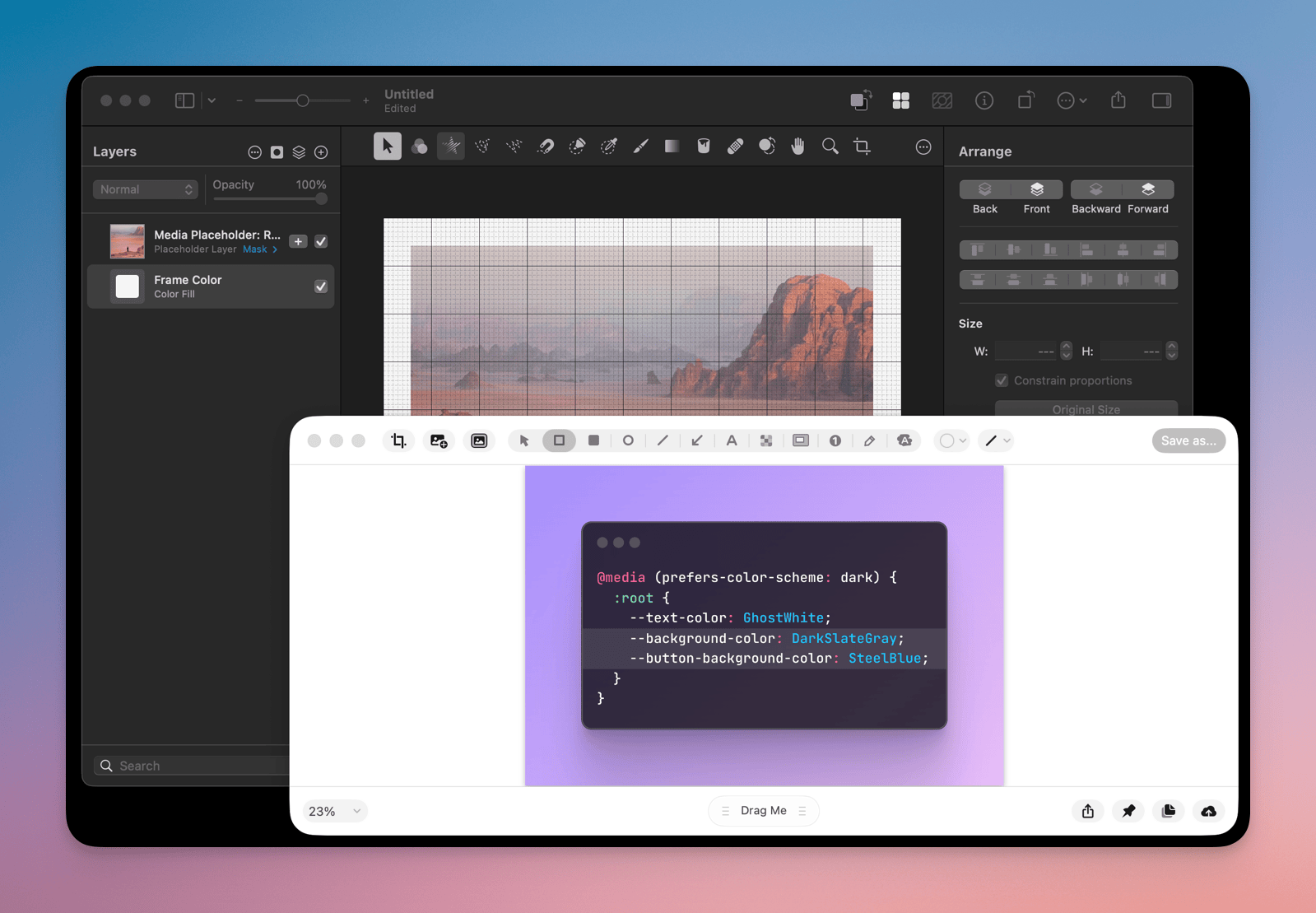 CleanShot X and Pixelmator Pro