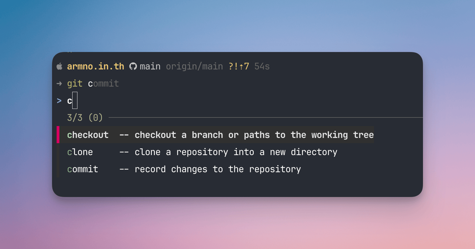 Zsh with Starship prompt