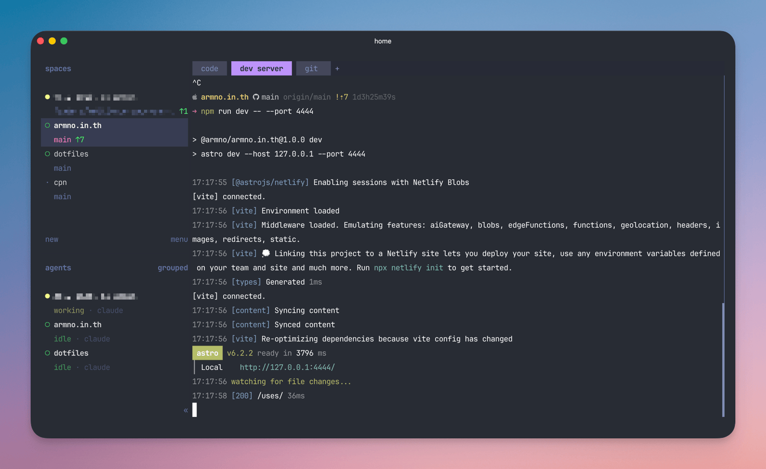 Ghostty terminal