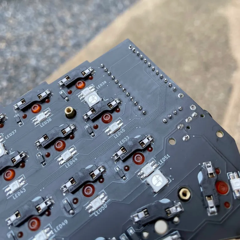 The back of the Corne PCB