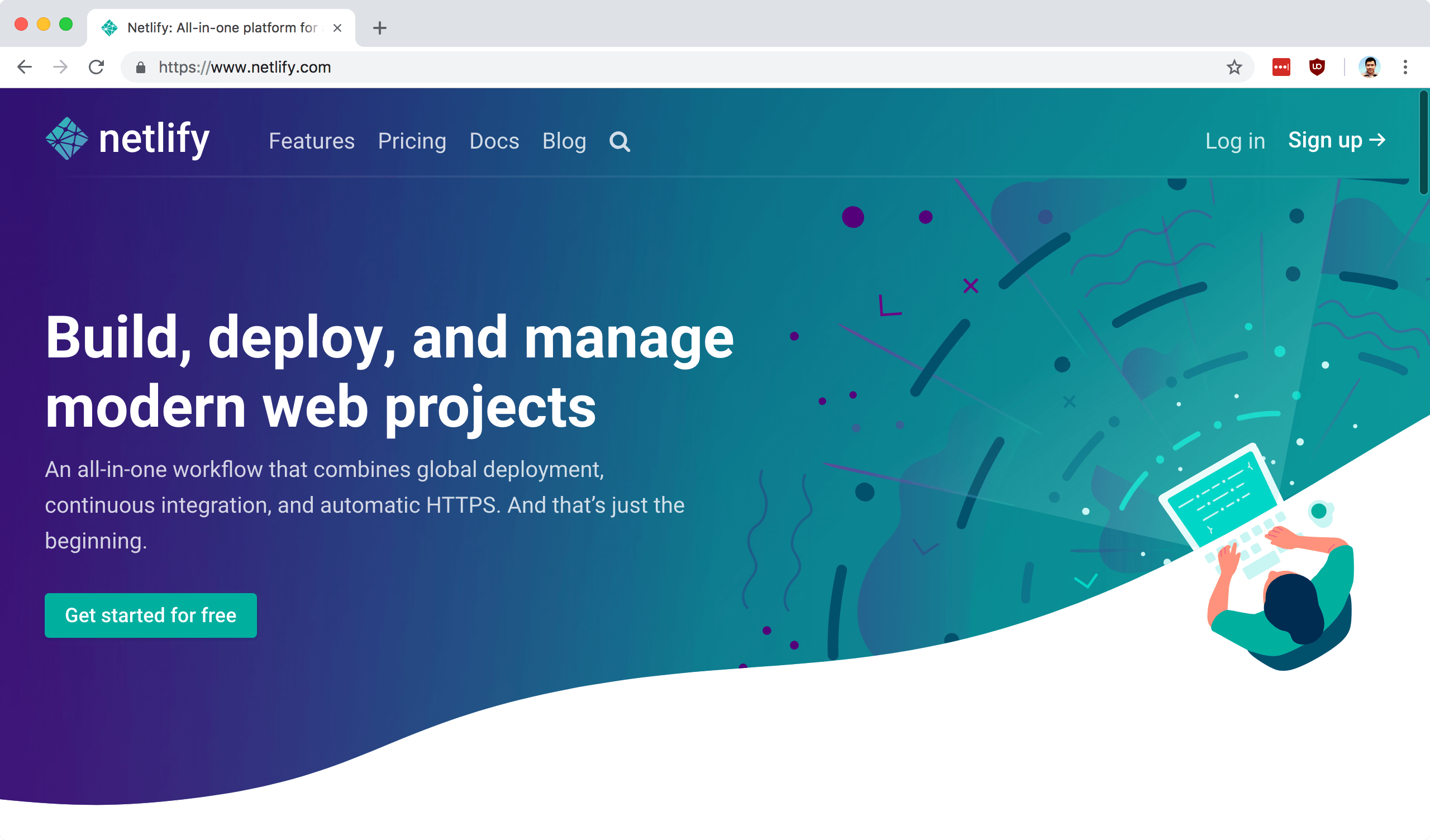 netlify.com screenshot
